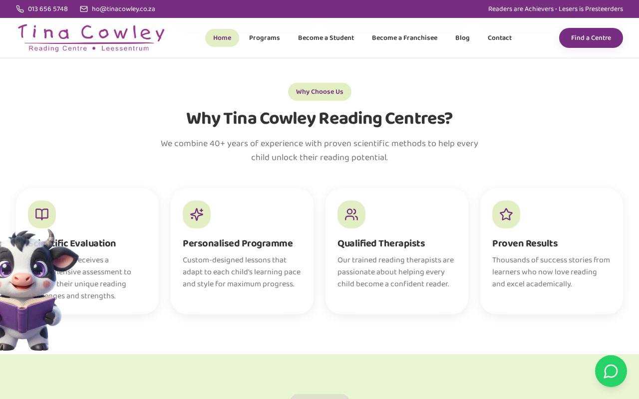 Tina Cowley Reading Centre screenshot 2 of 4