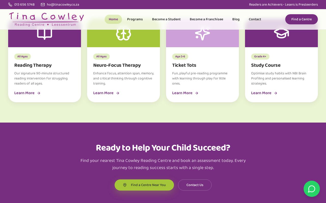 Tina Cowley Reading Centre screenshot 3 of 4