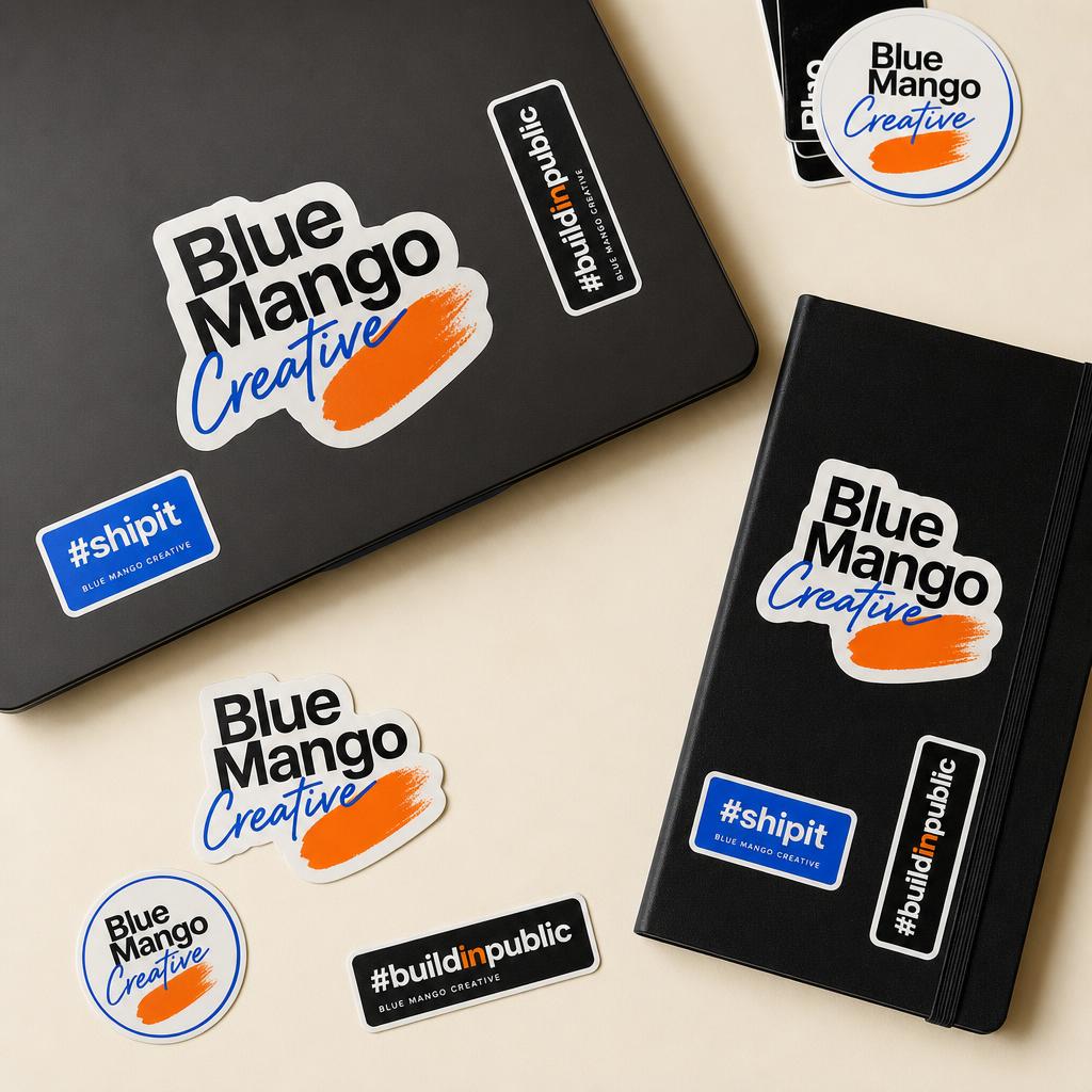 Blue Mango Creative Laptop Sticker Pack